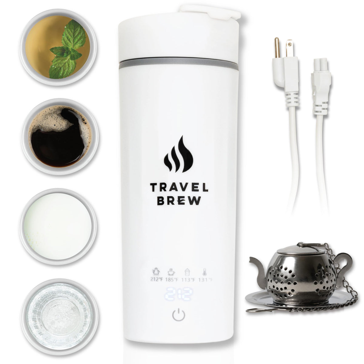 Travel Brew tetera de viaje compacta de 500 ml para llevar