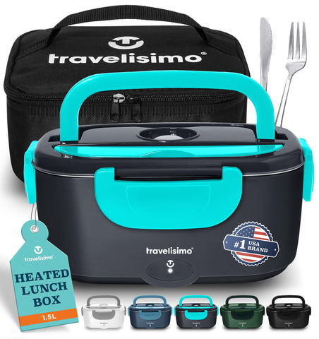 TRAVELISIMO lonchera eléctrica 100W mantiene comidas calientes en ruta