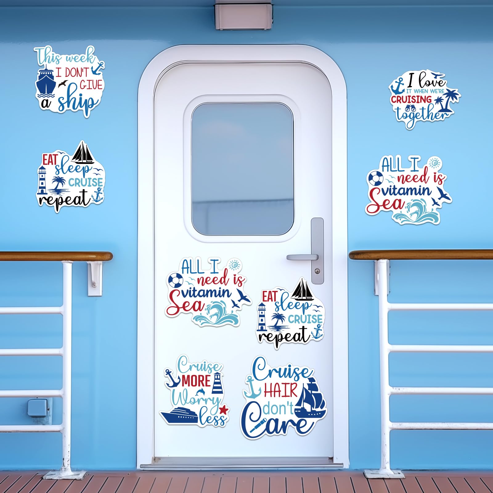 TREACLUB diseños tematicos crucero, imanes llamativos para decorar con humor.