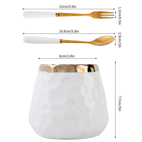 Ideal para café, té y postres con estilo y sabor.