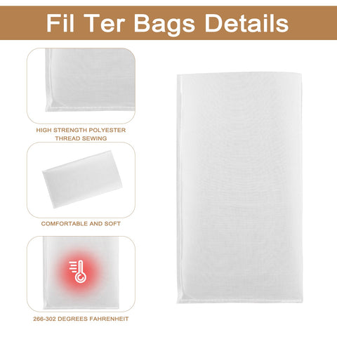 Paquete de 40 bolsas nylon 120 micras TRESSON para filtrado múltiple.