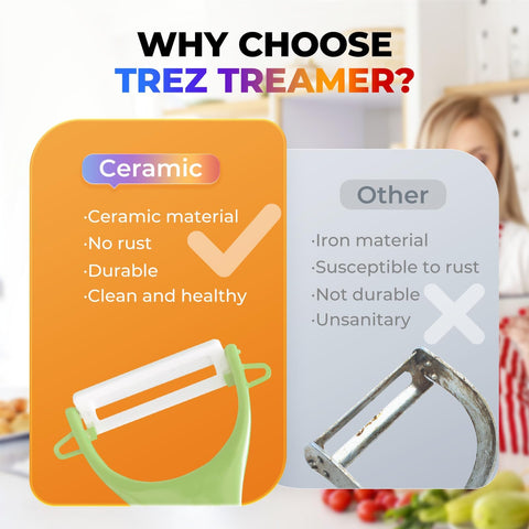Trez Treamer apto para lavavajillas, limpieza rápida y segura