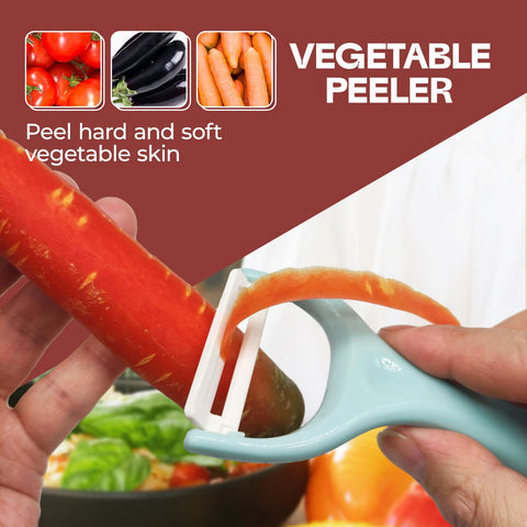 Trez Treamer pelador cerámico, diseño ergonómico y antideslizante para mayor control.