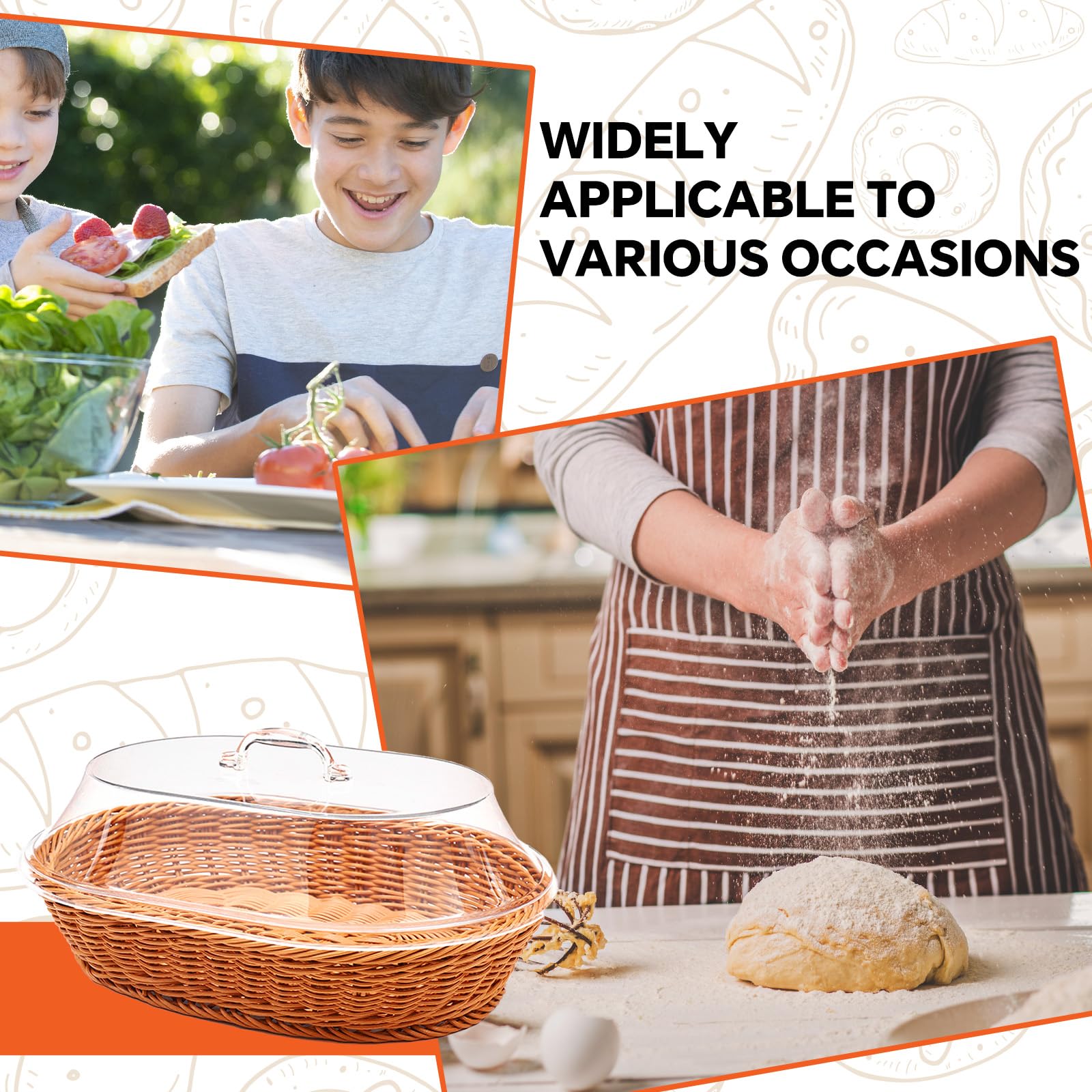 Uso versátil para pan, fruta y vegetales, ideal para casa o negocio con Trez Treamer.