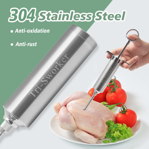 Tri-Sworker empujador mejorado para inyector de carne