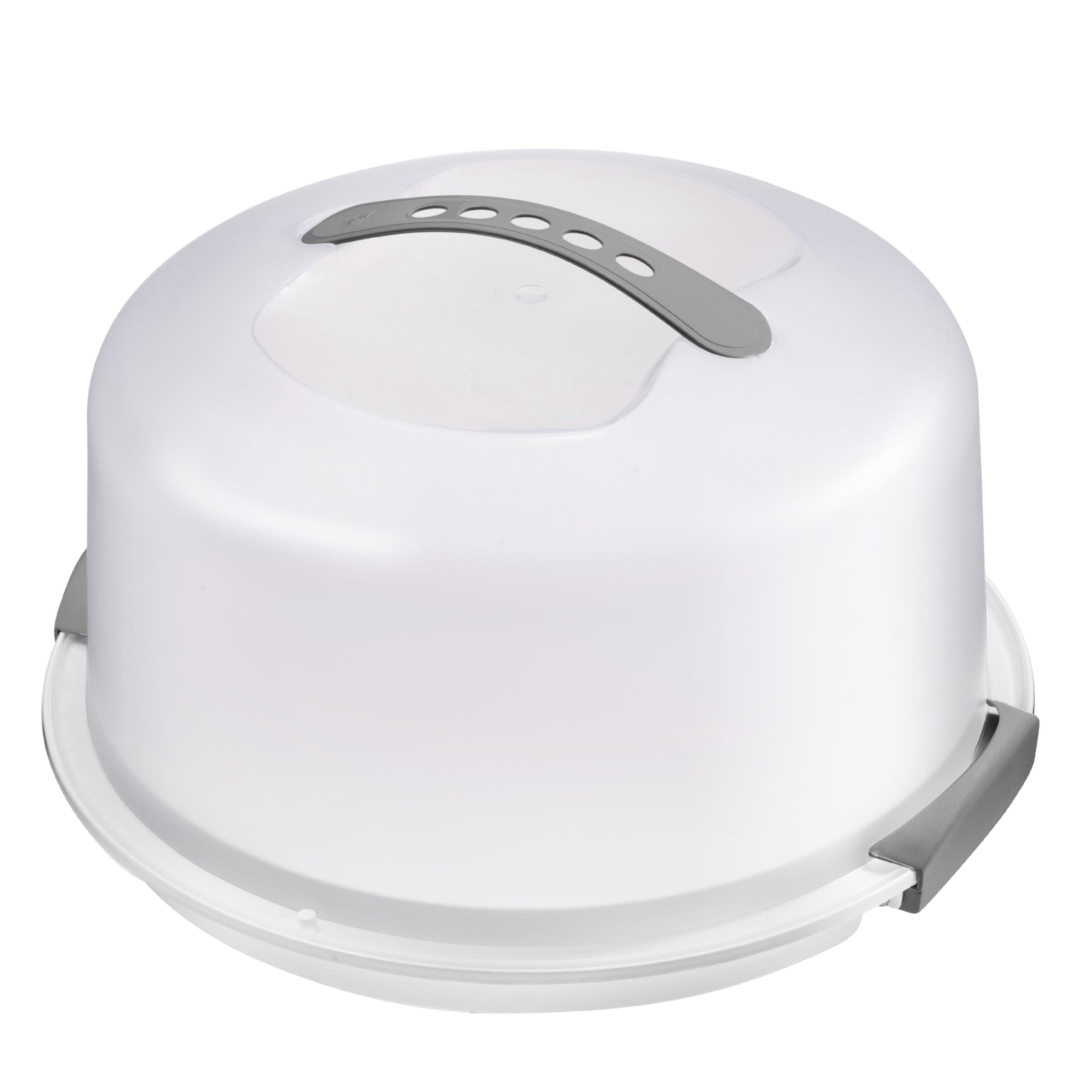 Portatorta Tribello Extra Grande con tapa y asa para transporte seguro de tortas.