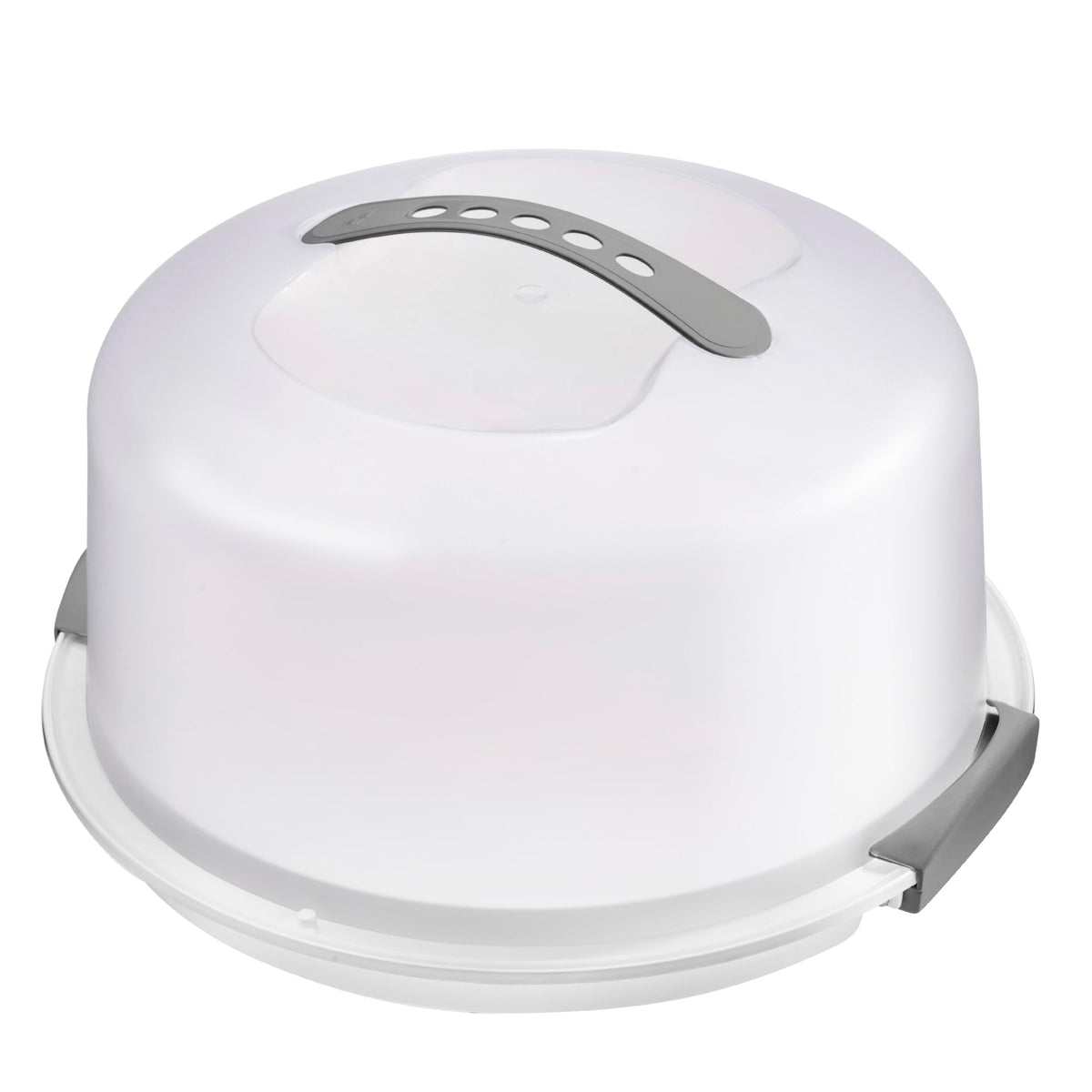 Portatorta Tribello Extra Grande con tapa y asa para transporte seguro de tortas.
