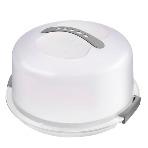 Portatorta Tribello Extra Grande con tapa y asa para transporte seguro de tortas.