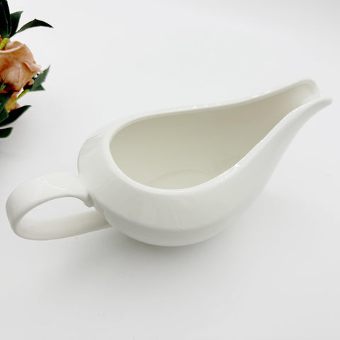 TripDock salsera de porcelana 18 oz, vertido fácil para salsas y aderezos.