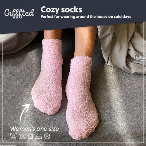 Calcetines rosados Triple Gifffted, confort para casa y oficina