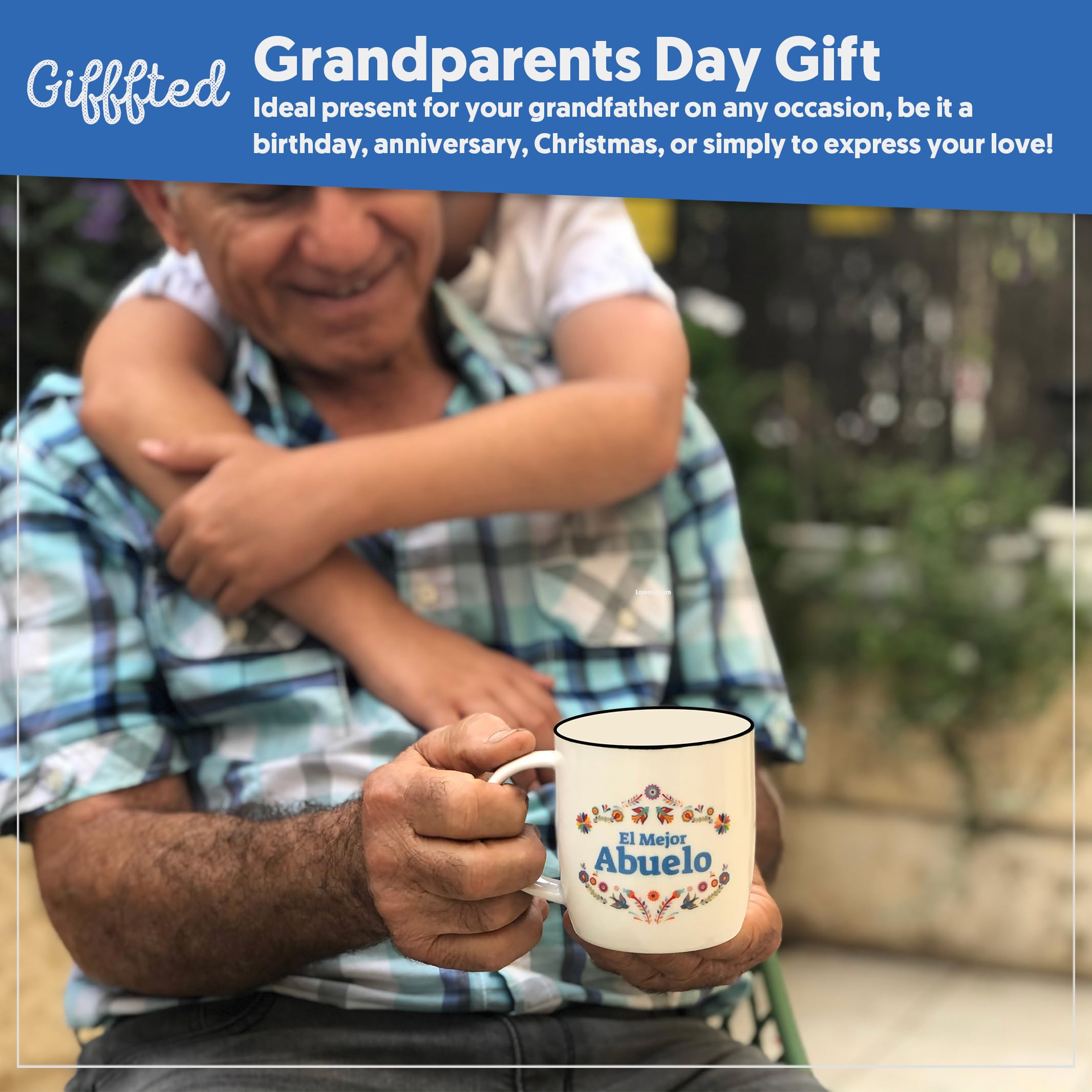 Taza de 380 ml de Triple Gifffted, ideal para café o té diario.