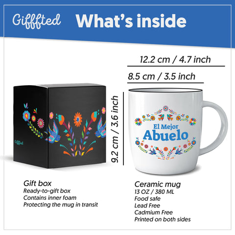 Taza con cita en ambos lados, Triple Gifffted, perfecto para iniciar cada mañana.
