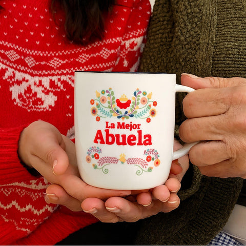 Taza cerámica 380 ml, Triple Gifffted, ideal para café.
