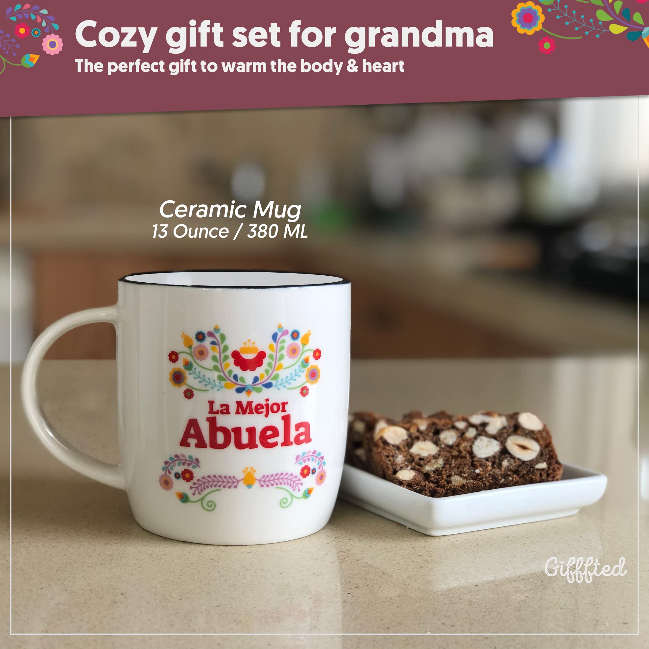 Taza en embalaje regalo listo para entregar.