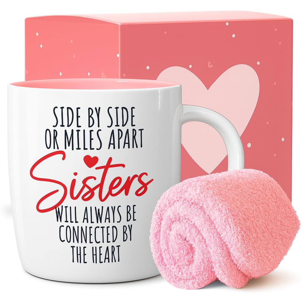 Taza Triple Gifffted para hermana ideal, regalo perfecto para la mañana