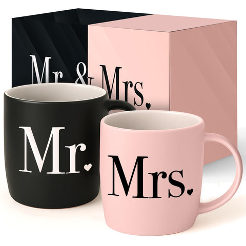 Tazas Triple Gifffted, pareja señor y señora, ideales para regalos en bodas.