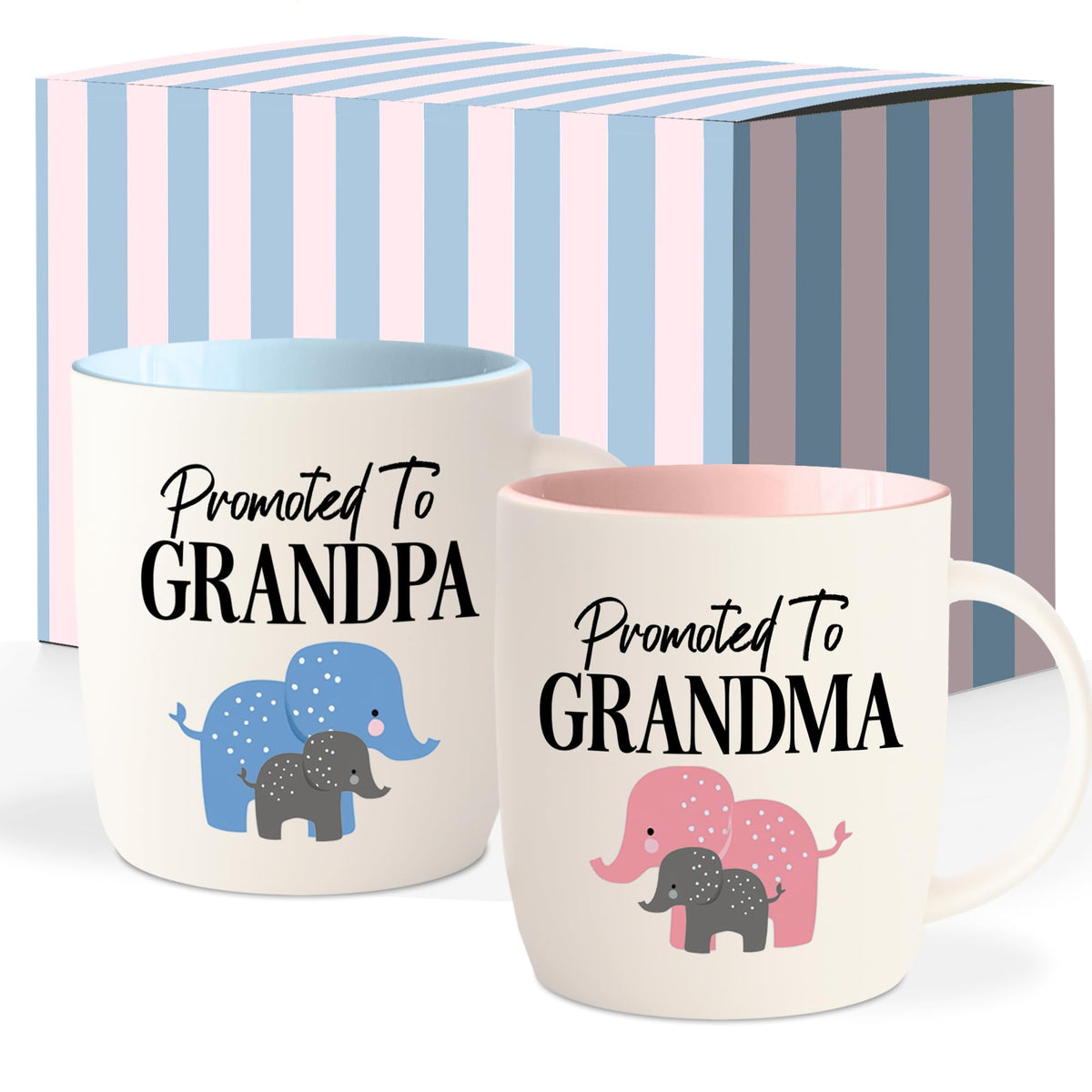 Triple Gifffted: taza promocionada para abuela, regalo perfecto para revelar la llegada del bebé.