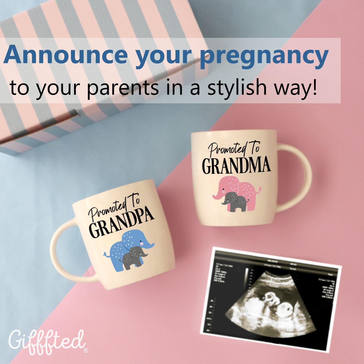 Triple Gifffted: taza promocionada para abuelo, regalo ideal para el primer nieto.
