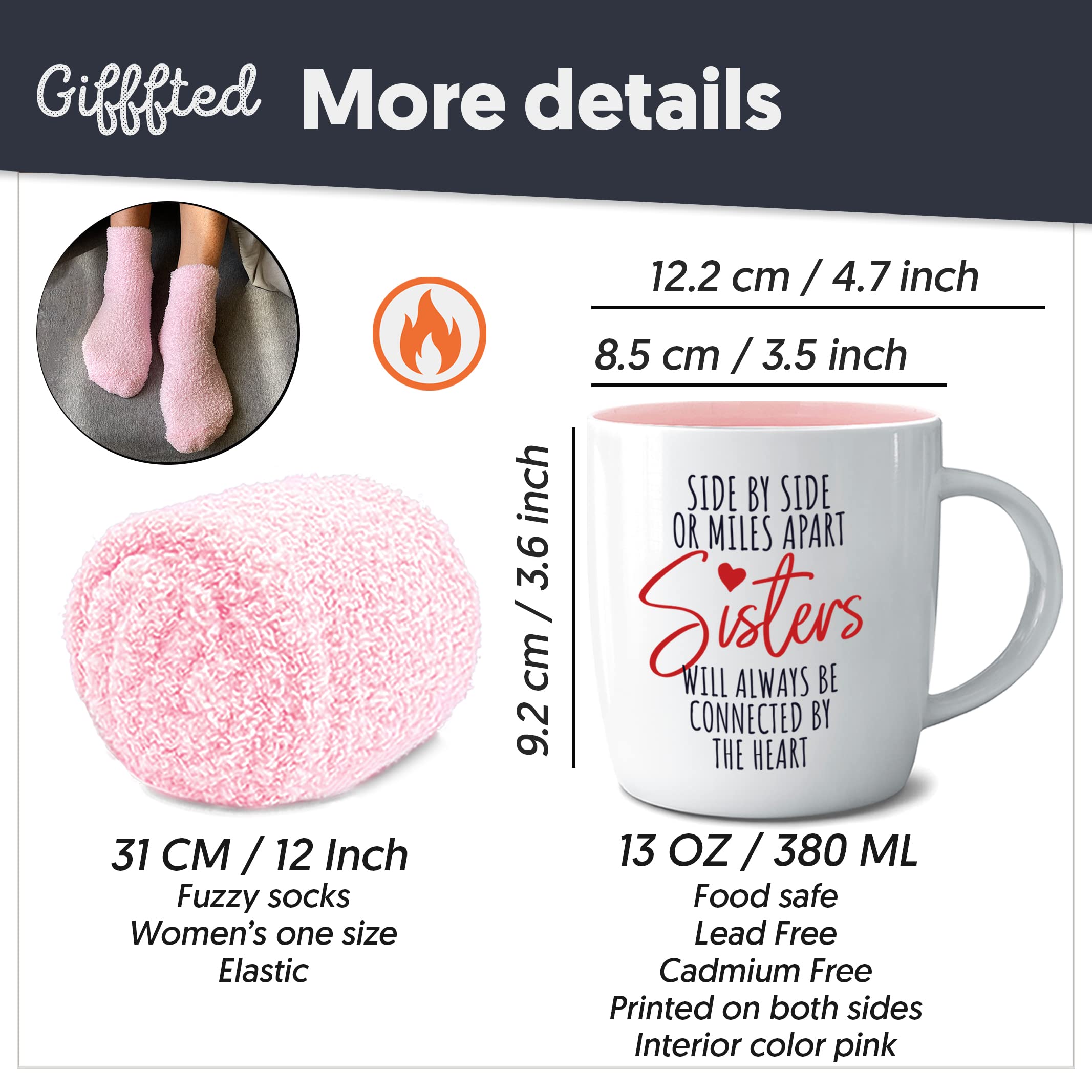 Taza Triple Gifffted para uso diario, fácil de sostener