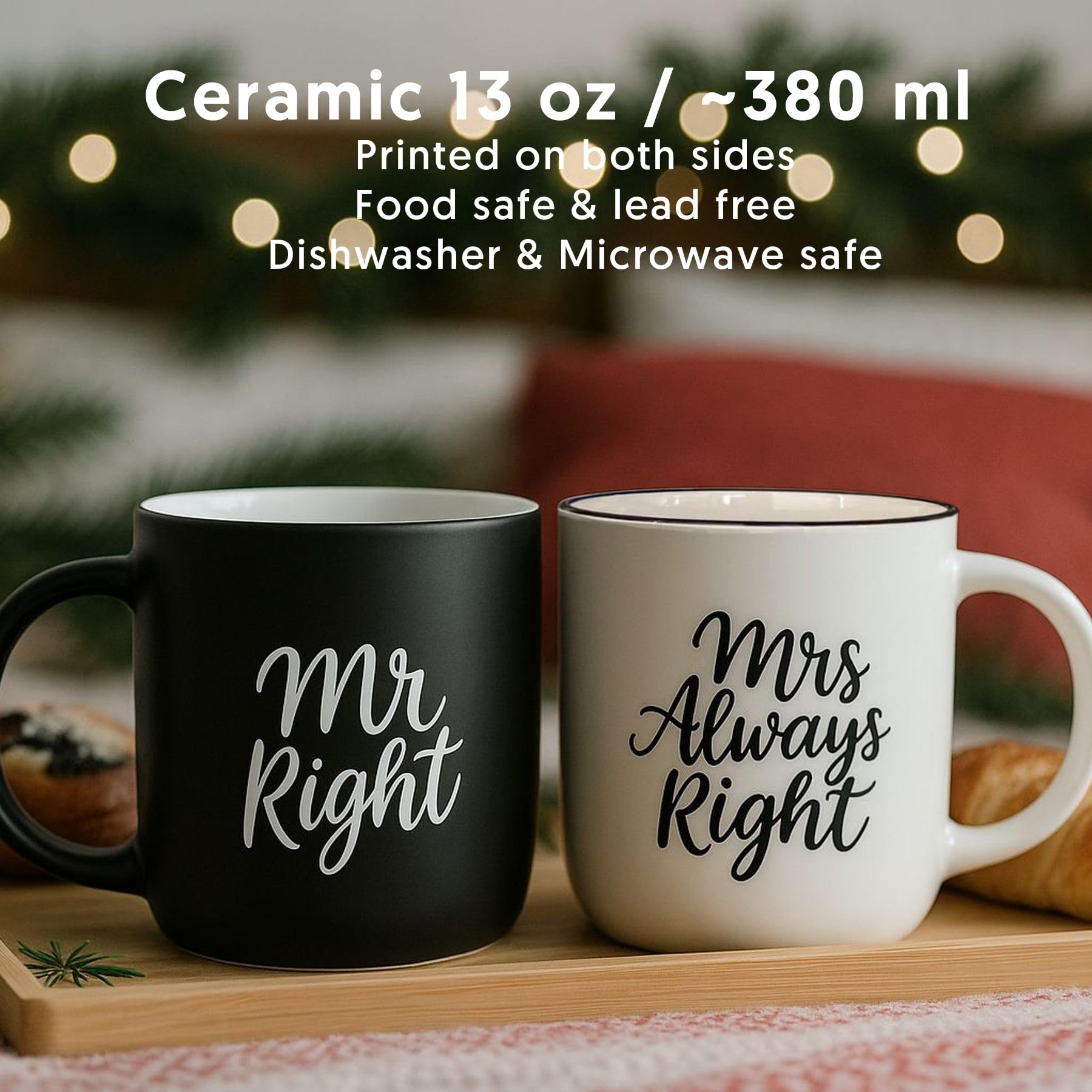 Triple Gifffted tazas 380 ml en uso diario para café o té.