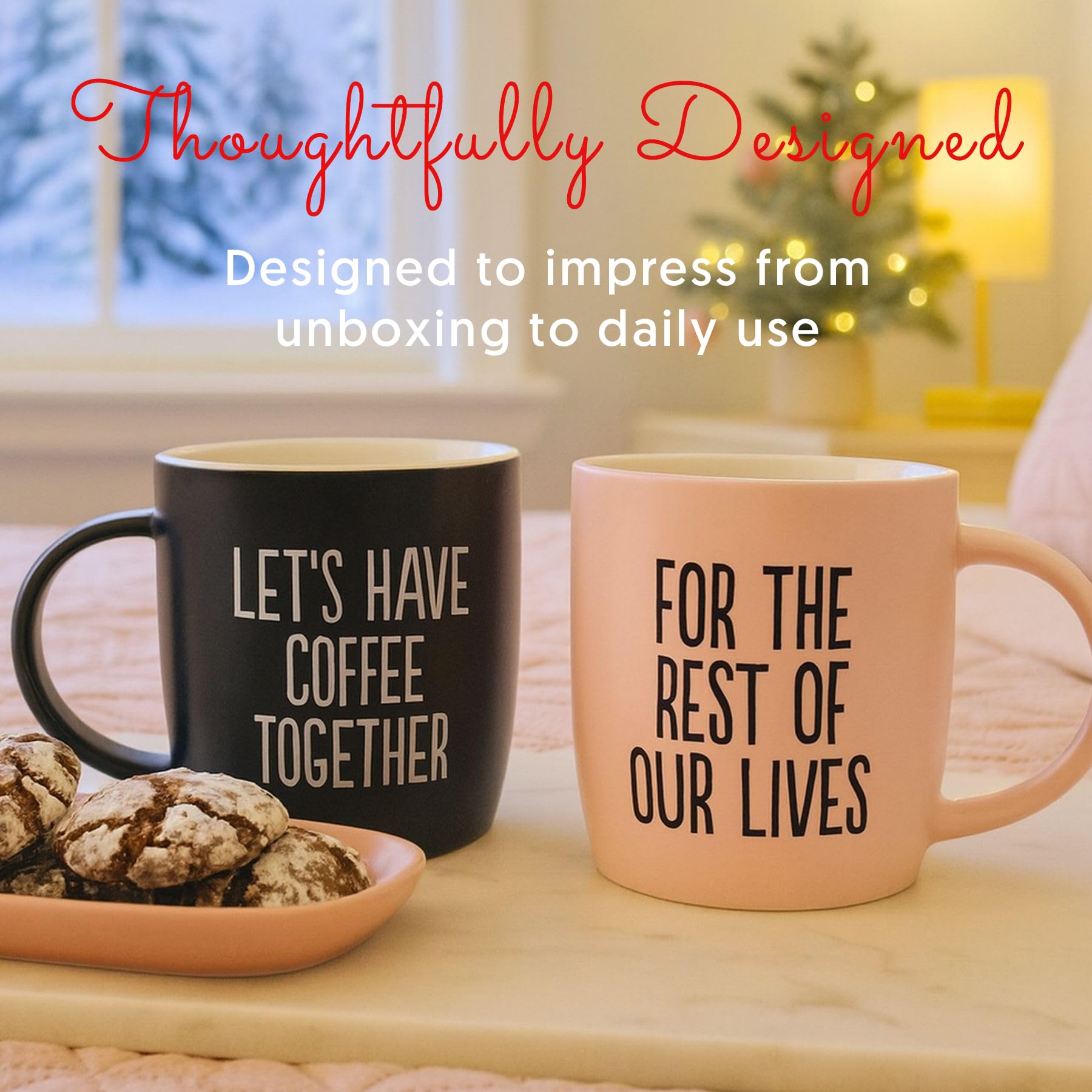 Triple Gifffted tazas apto lavavajillas, limpieza cómoda tras el uso diario.