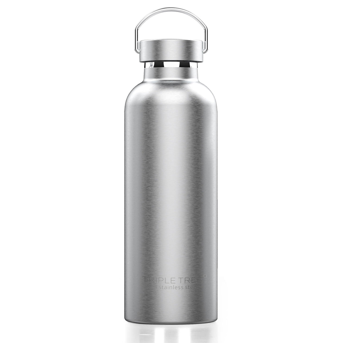 Botella Triple Tree 26oz, frontal, aislada que mantiene bebidas a temperatura.
