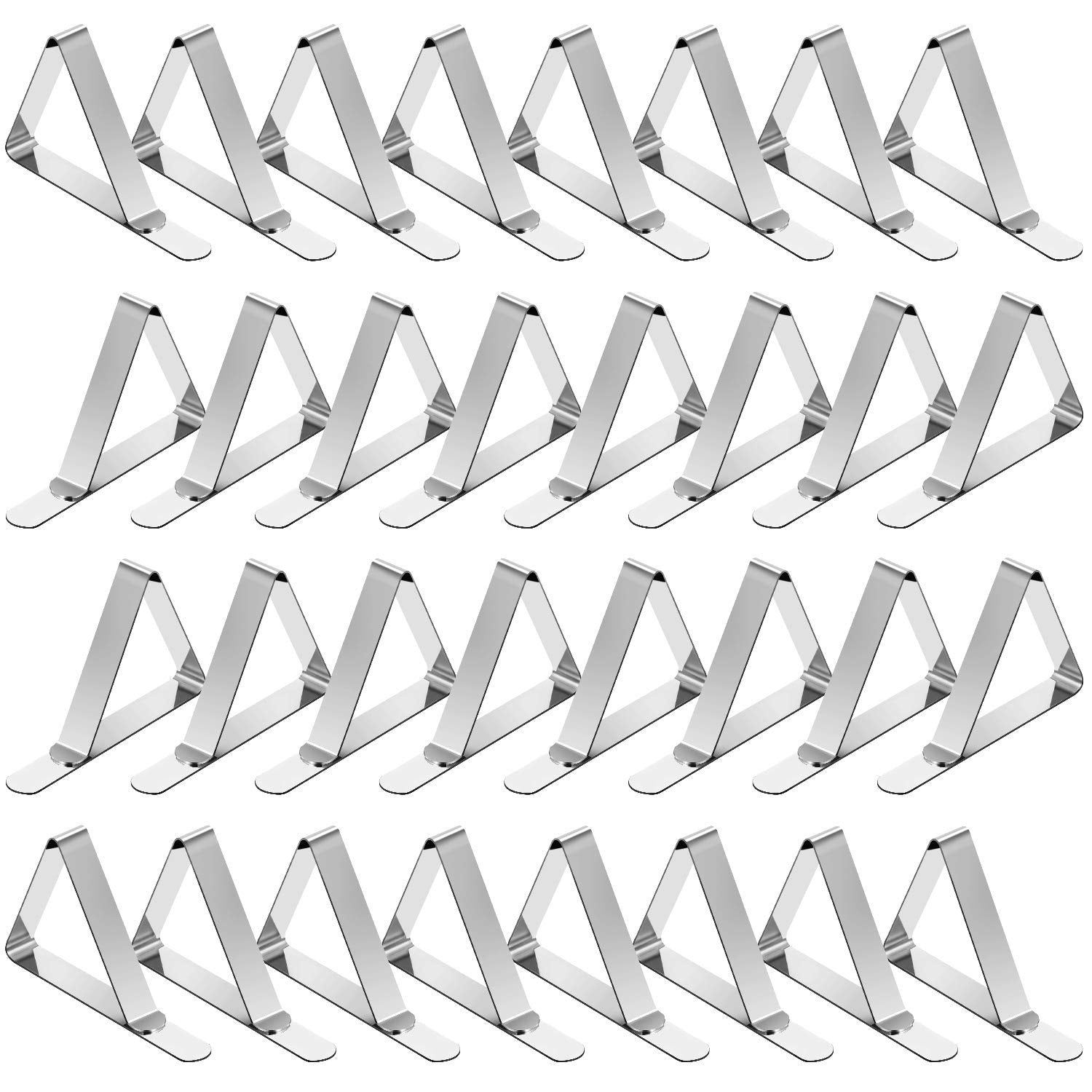 TriPole clips mantel acero inoxidable, mantienen mantel firme al aire libre.