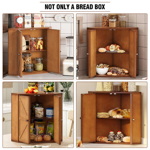 Organización de la cocina con el contenedor de pan Trironsun.
