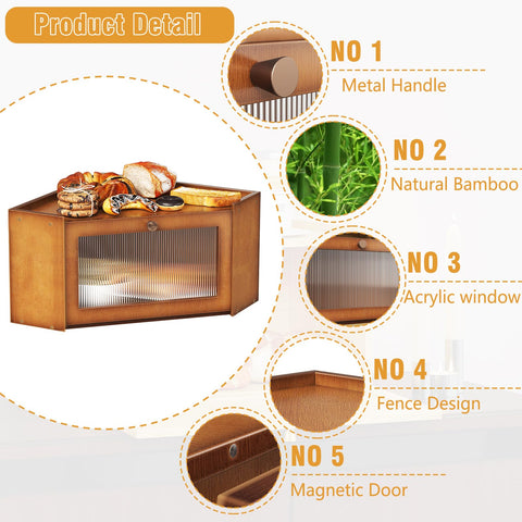 Montaje sencillo con accesorios incluidos para Trironsun caja pan.