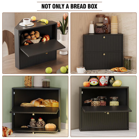 Ideal para pan, bollos y snacks en cocinas pequeñas con la panera Trironsun
