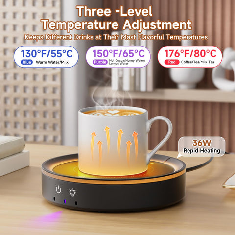Trivoxia 36W Mug Warmer con apagado automático para mayor seguridad