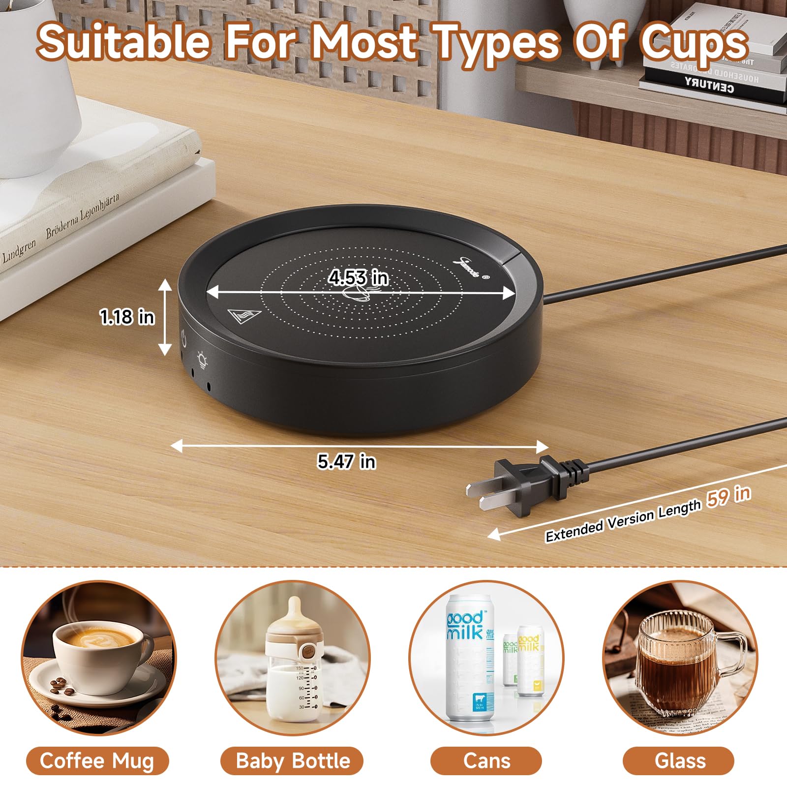 Trivoxia 36W Mug Warmer regalo ideal para hogar u oficina