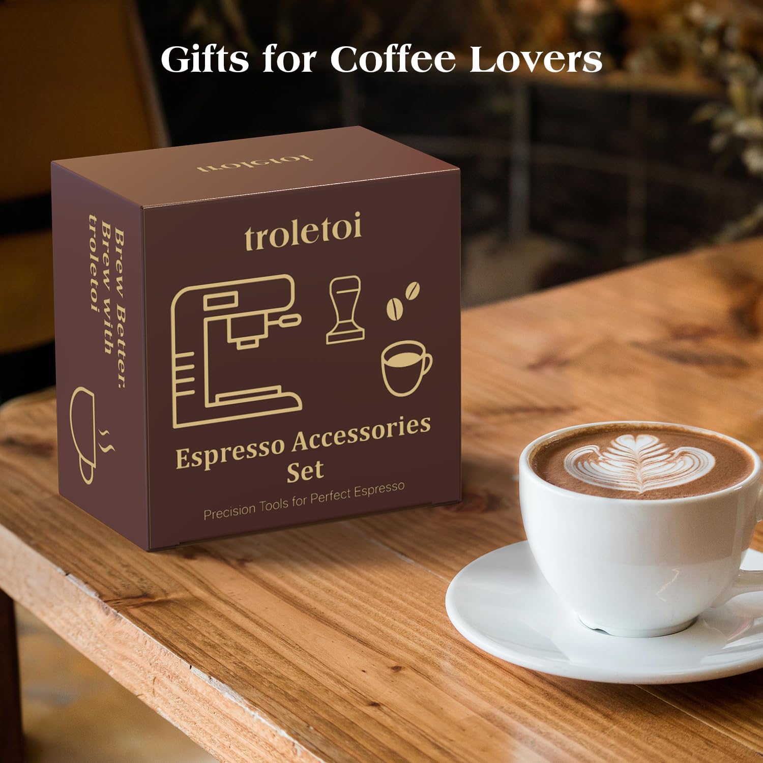 Troletoi kit espresso completo, solución ordenada para tu estación de café.