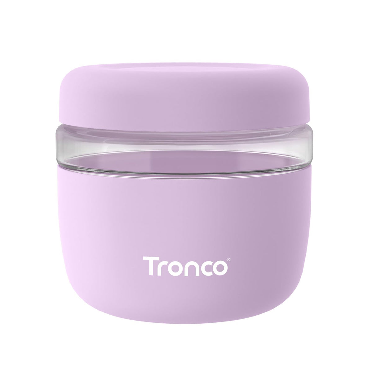 Tronco contenedor vidrio 24oz con tapa hermética para almacenar alimentos sin fugas