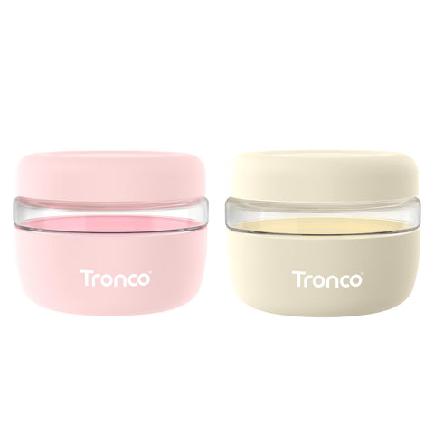 Tronco contenedores cristal 16oz con tapas herméticas, ideales para conservar alimentos frescos