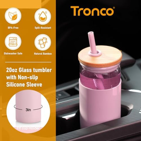 Tapa de bambú con silicona de Tronco para un cierre seguro y uso sostenible.