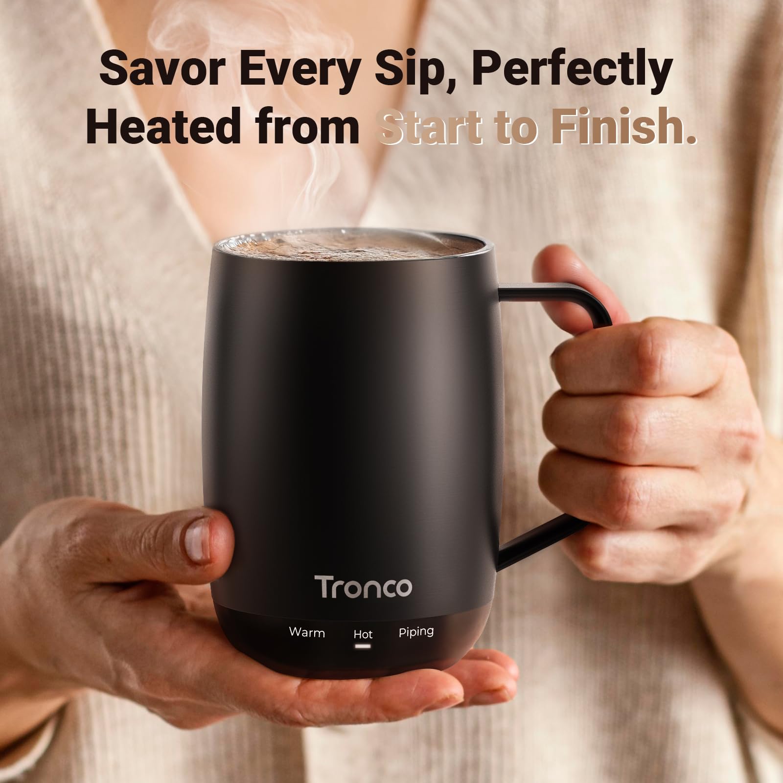 Tapa resistente de la Taza Tronco para evitar derrames.