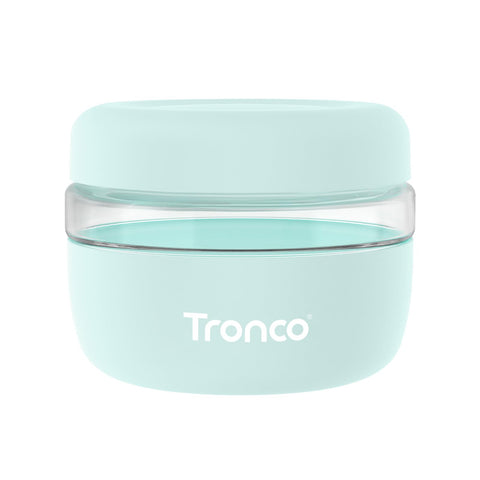 Tronco tazones de vidrio 16oz con tapa hermética para conservar sabores.