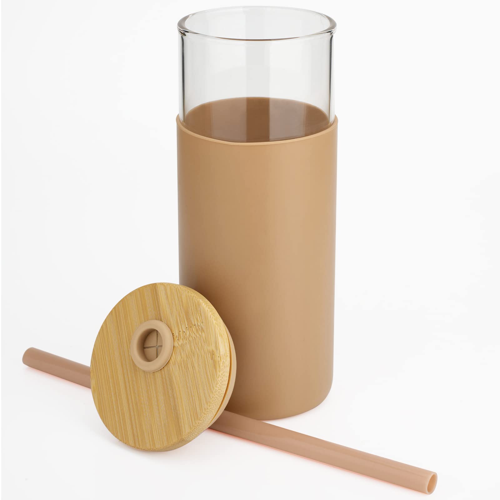 Ideal para café, batidos y bebidas frías, textura agradable al tacto.