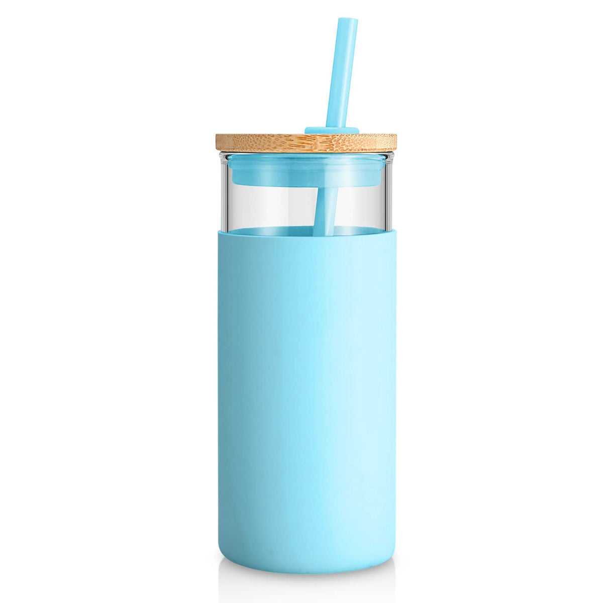 Vaso Tronco de 20 onzas con tapa y pajilla para bebidas frías y calientes.