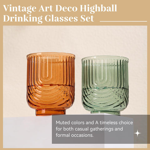Conjunto de 6 vasos arco TrophyToast para cualquier mesa.