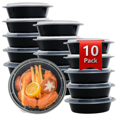 tropipak contenedores 24oz pack 10, vista frontal, ideales para llevar comidas saludables
