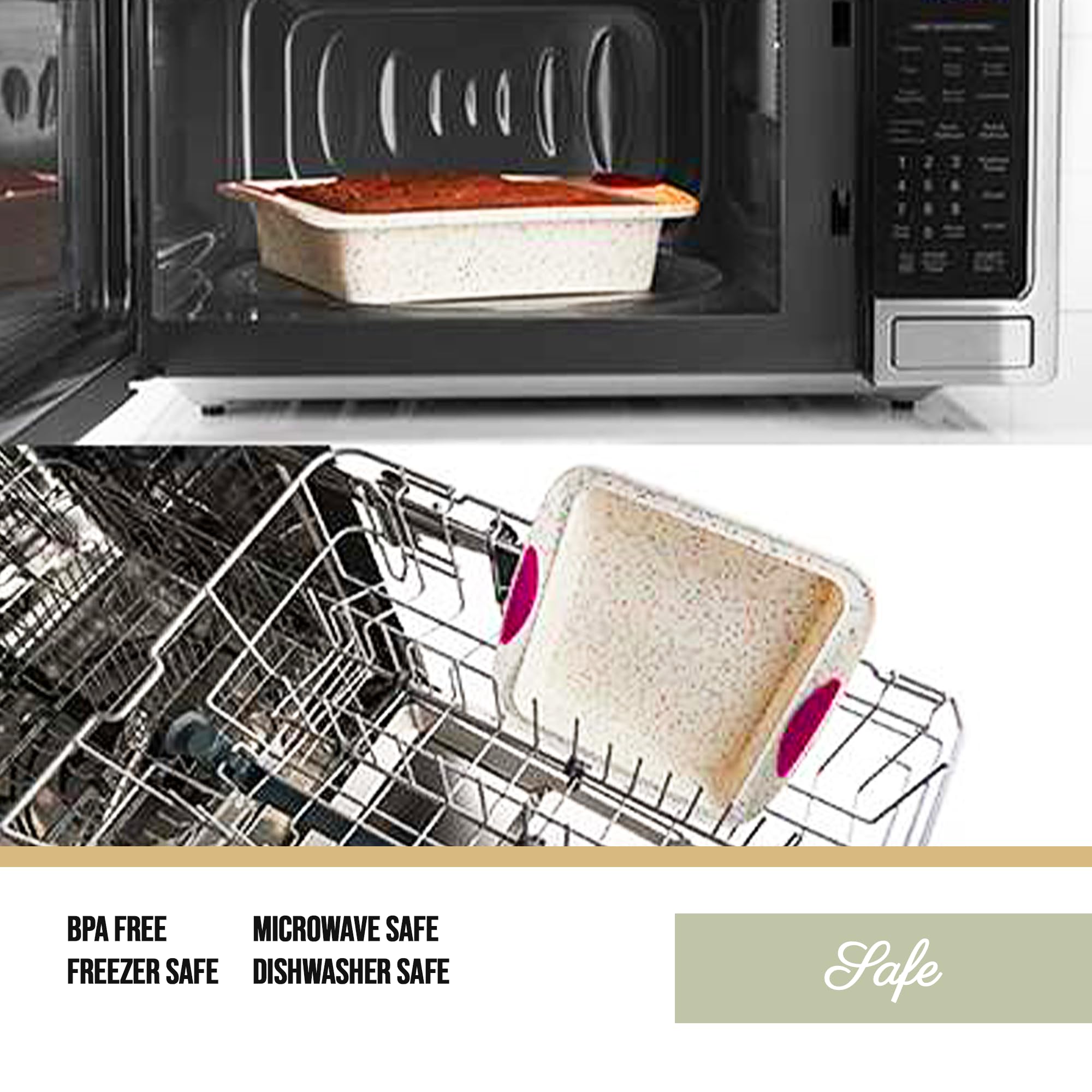 Libre de BPA y segura para la cocina familiar durante proyectos de repostería.