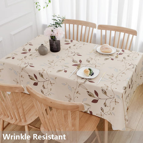 Superficie impermeable TruDelve, mantel beige resistente a derrames.
