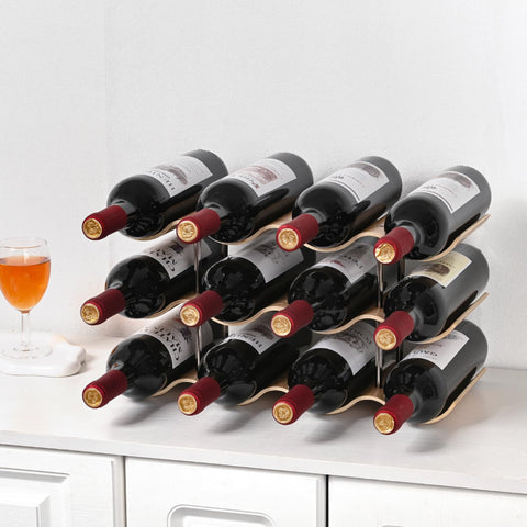 TRUDING estante vino compacto para despensa, ideal en encimera o alacena.