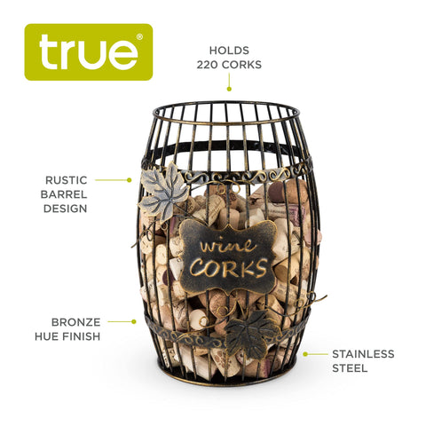 TRUE Display: jaula de acero bronceado aporta diseño rústico y duradero.