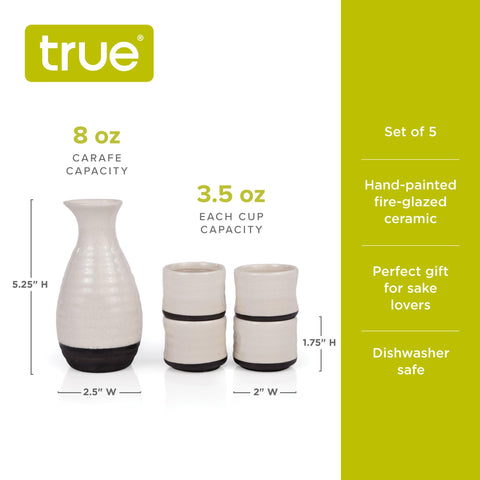 TRUE Fervor: copas de 3.5 oz para un servicio tradicional japonés