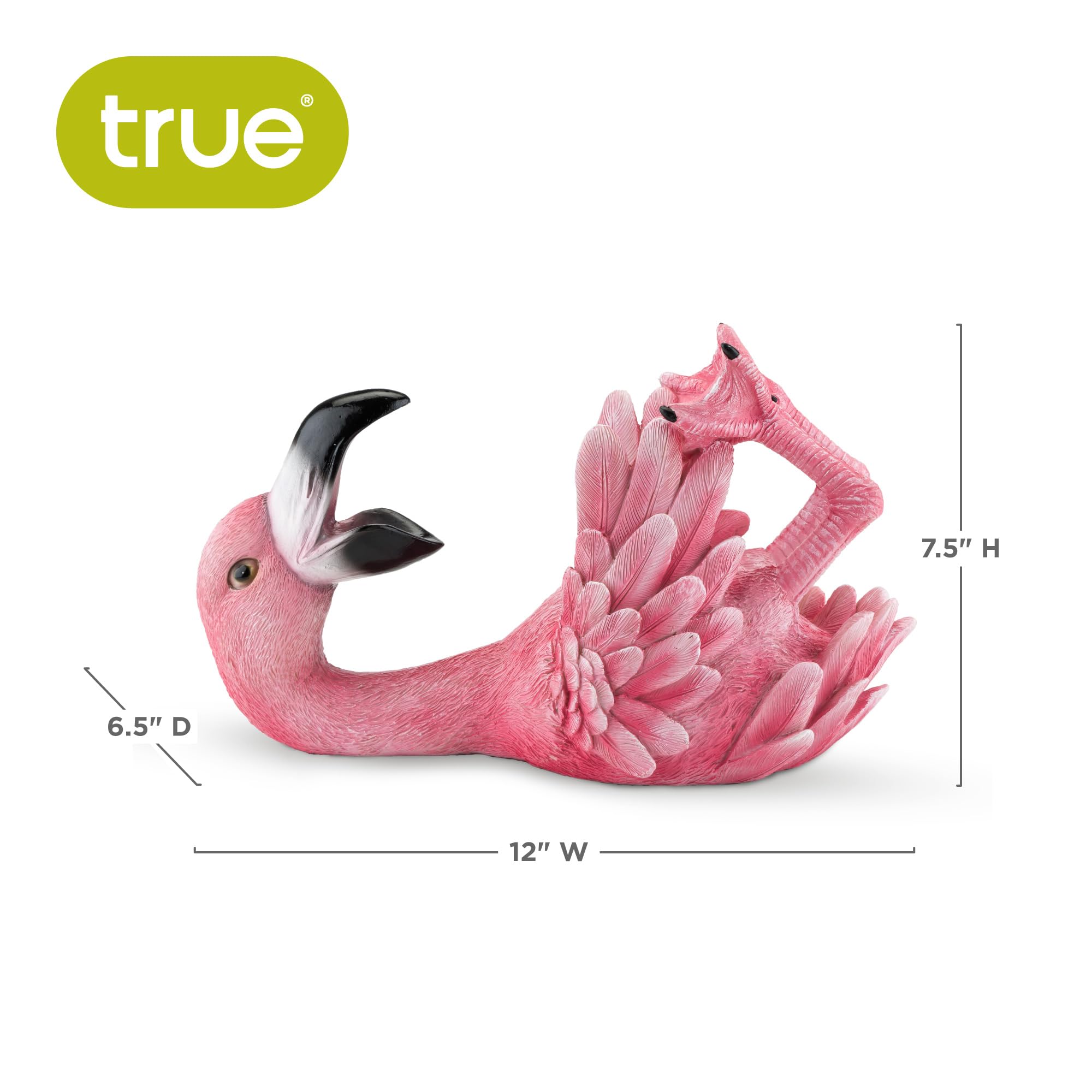TRUE Flirty Flamingo: base-de-fieltro protege superficies y evita deslizamientos.