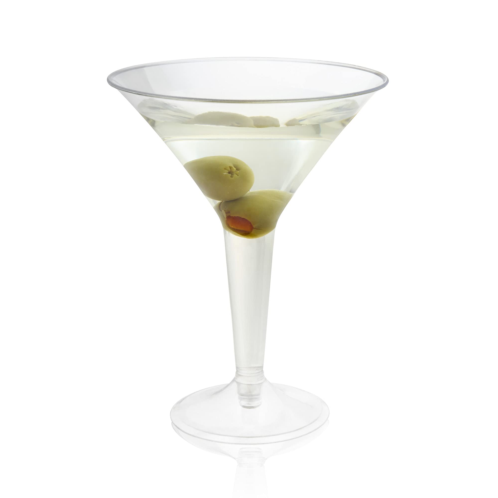Copa martini True Party con pie 8 oz, ideal para cócteles.