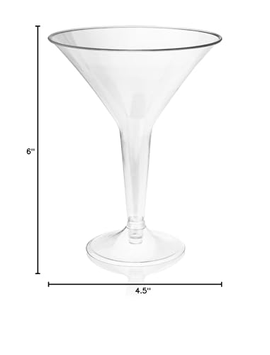 Transporte y almacenamiento compacto de copas martini True Party.